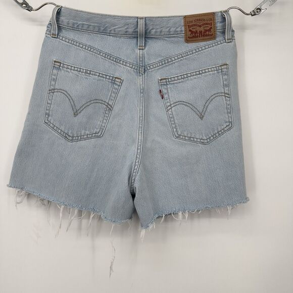 Levi's 501 Original Women's High-Rise Distressed Jean Denim Shorts Size 29 - Picture 3 of 10